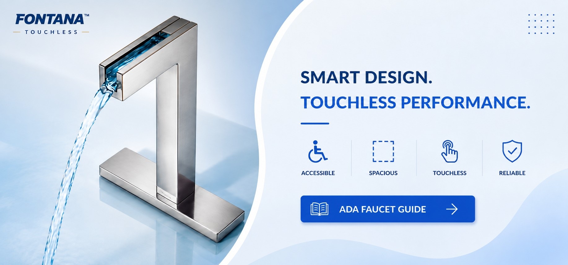 Fontana touchless faucet sensor technology performance for commercial restrooms